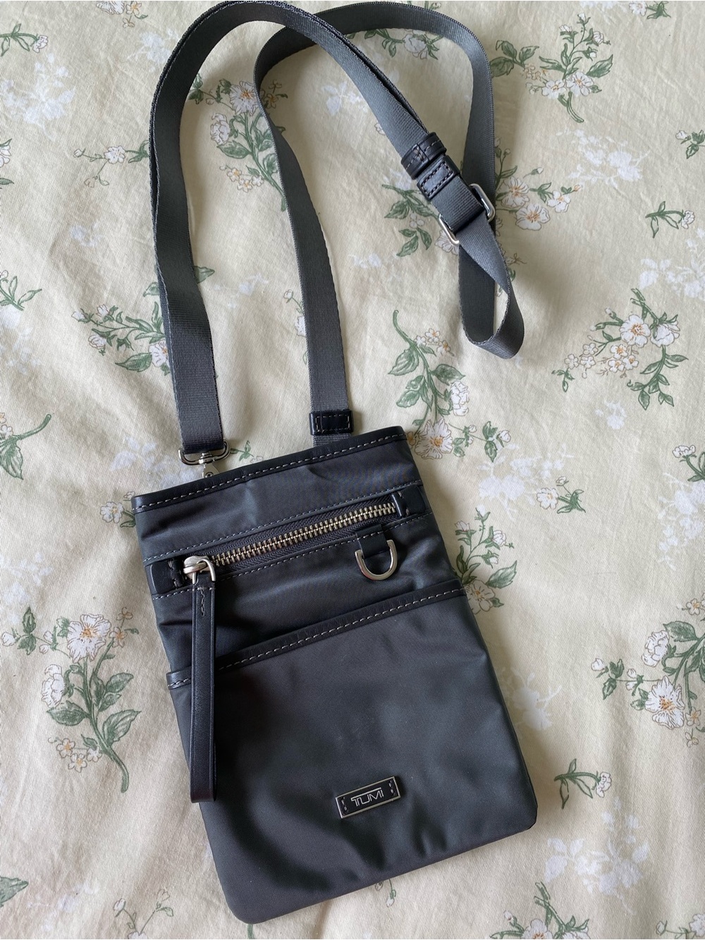 Tumi Small Crossbody in Gray